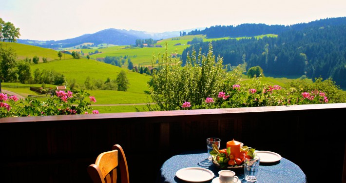 Balkon Ferienwohnung Hochgratblick