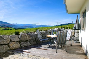 Terrasse Ferienwohnung Alpenblick